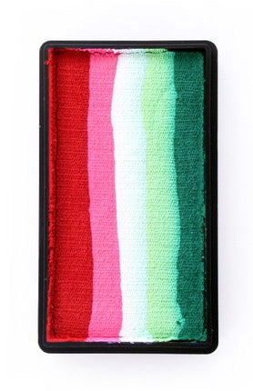 PXP Professional Colours Splitcake rood-roze-wit-lime-groen 28gram