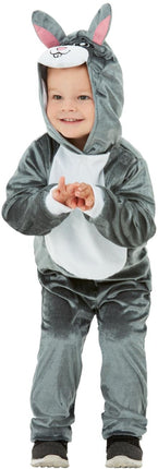 Smiffys Grijs konijnen pak kinderen