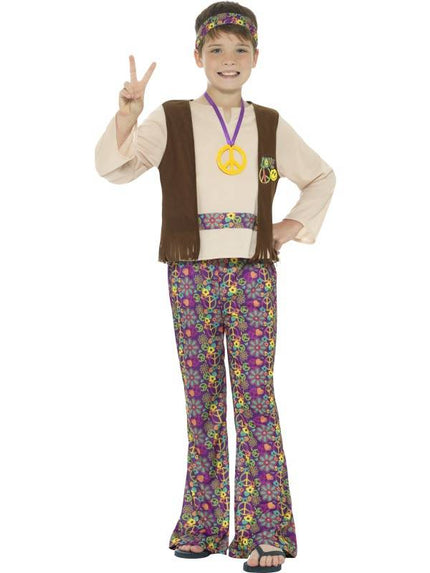 Smiffys Hippie kostuum jongen 116 - 128cm