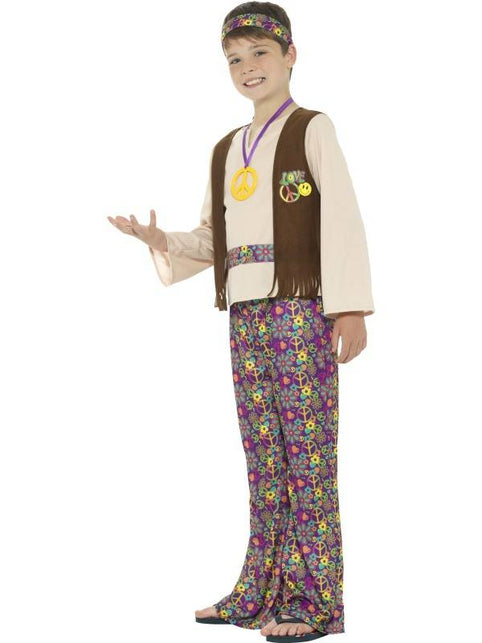 Smiffys Hippie kostuum jongen 116 - 128cm