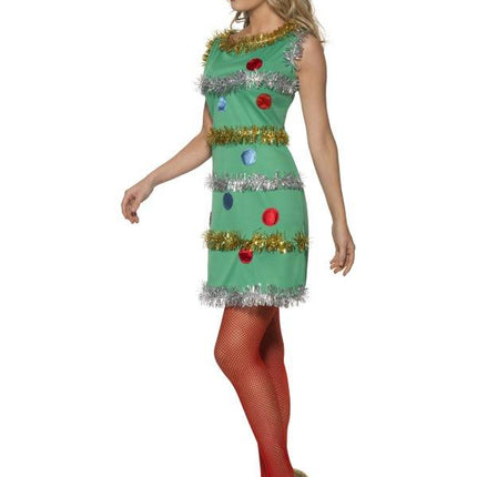 Smiffys Kerstboom jurkje Elisa Maat S