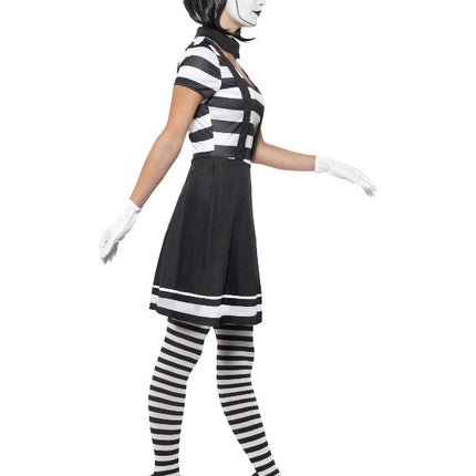 Smiffys Mime speler jurk dames