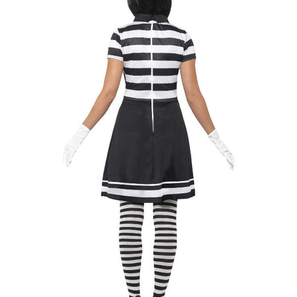 Smiffys Mime speler jurk dames