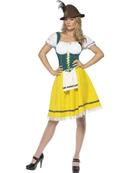 Smiffys Oktoberfest kostuum Helga geel