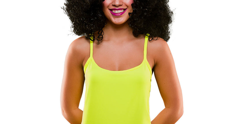 Wicked Costumes 80's Neon geel topje
