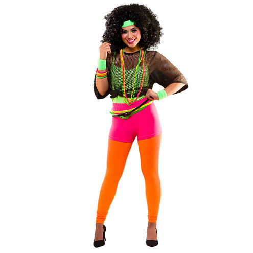 Wicked Costumes 80's Neon Hot Panroze korte broek