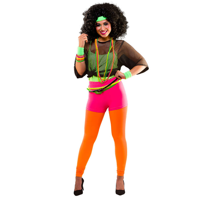 Wicked Costumes 80's Neon Hot Panroze korte broek