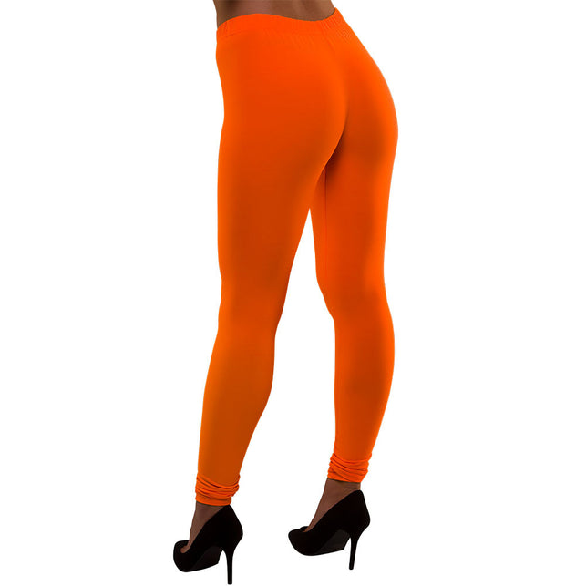 Wicked Costumes 80's Neon oranje legging Maud