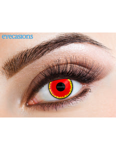 Wicked Costumes Avatar een dag lenzen in rood geel