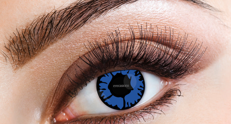 Wicked Costumes Blauwe vlammen een dag lenzen