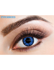 Wicked Costumes Blauwe vlammen een dag lenzen