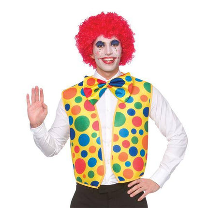 Wicked Costumes Clown vestje met strik