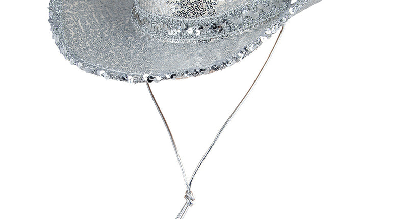 Wicked Costumes Cowboyhoed Annie zilveren pailletten