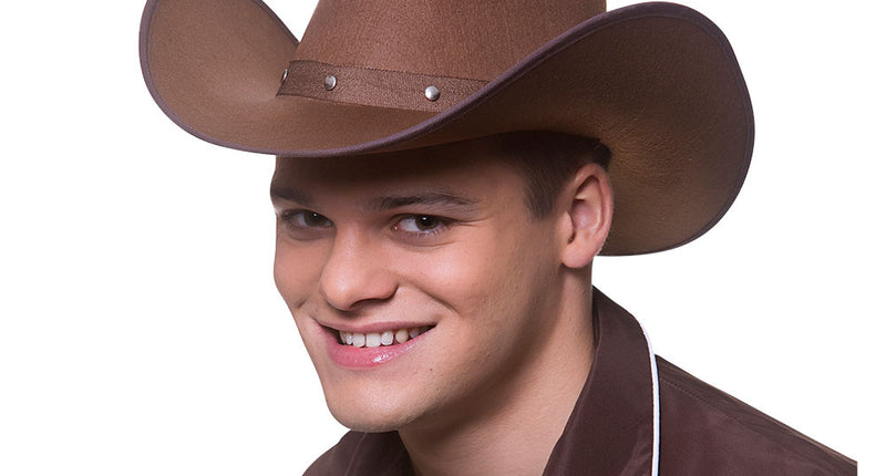 Wicked Costumes Cowboyhoed Texcaans in donkerbruin
