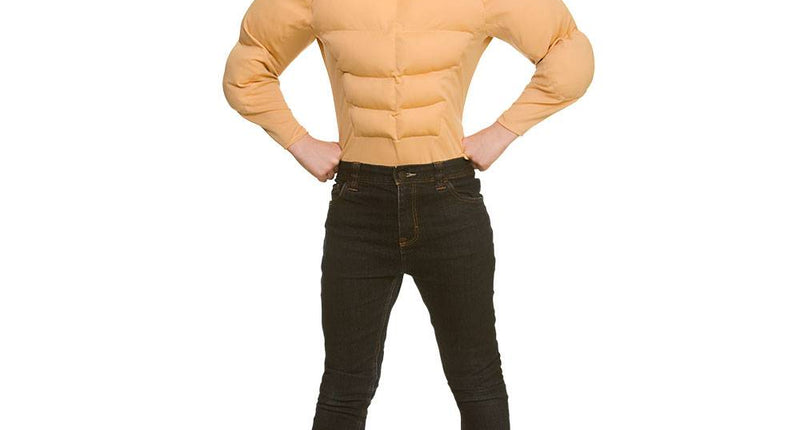 Wicked Costumes Dikmaak pak met spierballen kids