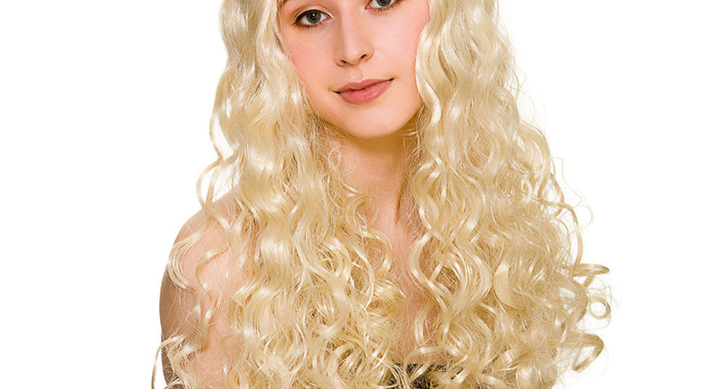 Wicked Costumes Flower Power hippie pruik Daisy blond