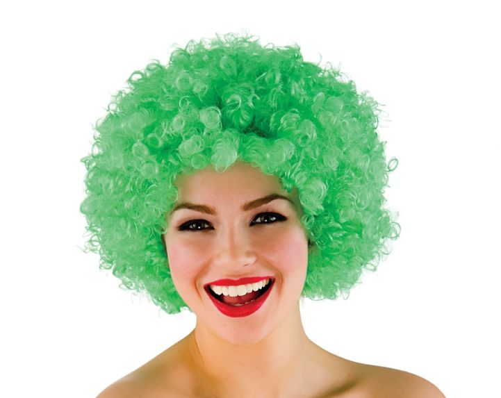 Wicked Costumes Funky Afro pruik in groen