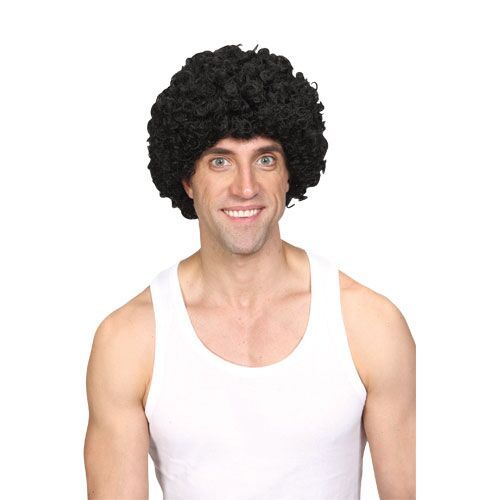 Wicked Costumes Funky Afro pruik in zwart