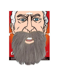 Wicked Costumes Grijze baard met snor