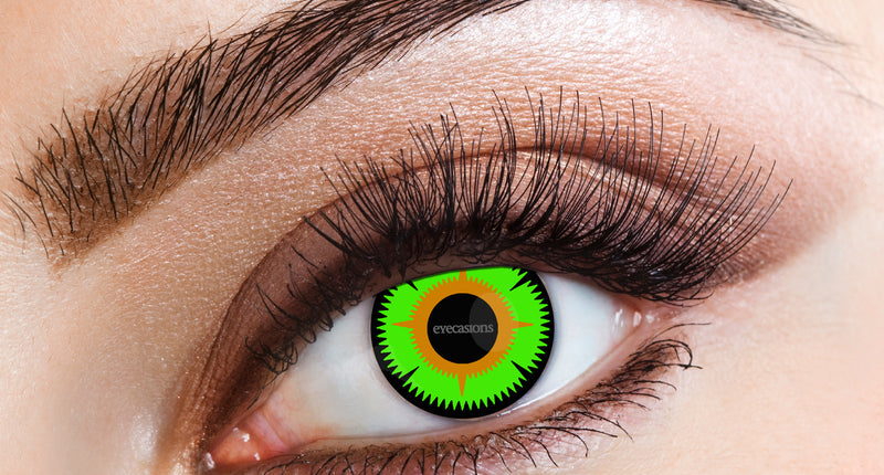 Wicked Costumes Groen oranje lenzen Maleficent