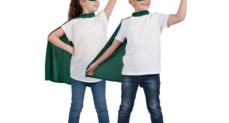 Wicked Costumes Groene Superhelden cape kind