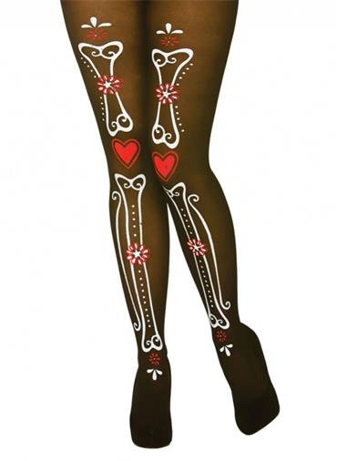 Wicked Costumes Halloween panty met botten print