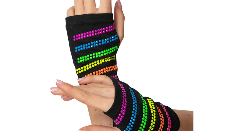 Wicked Costumes Handschoenen met neon kralen