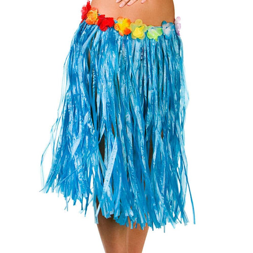 Wicked Costumes Hawaii rok blauw stro