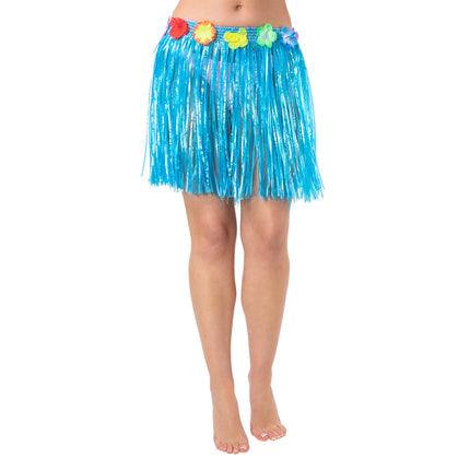 Wicked Costumes Hawaii rokje blauw 40cm