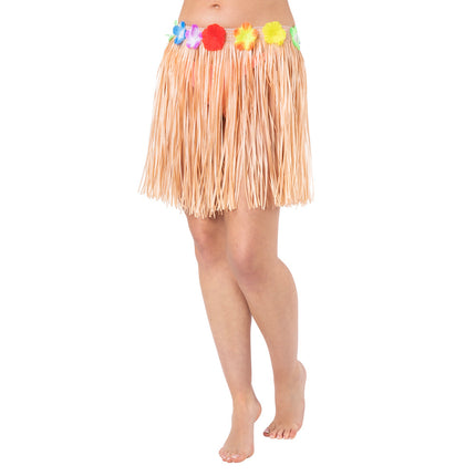 Wicked Costumes Hawaii rokje naturel 40cm