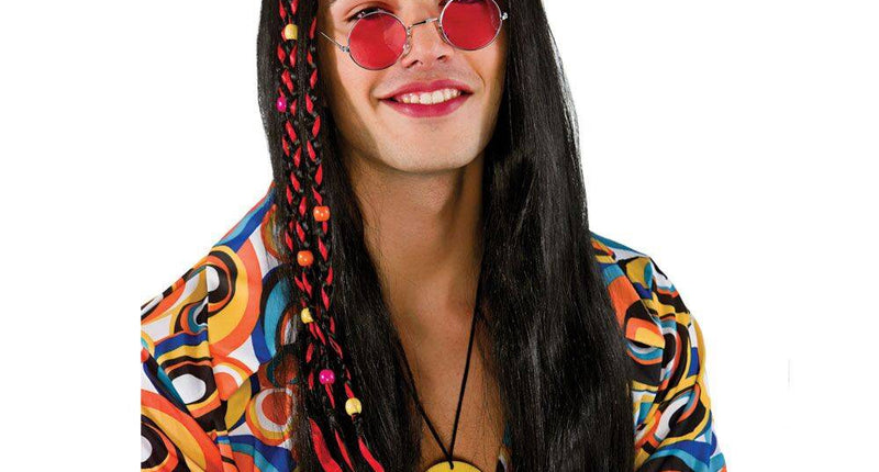 Wicked Costumes Hippie peace pruik Tim