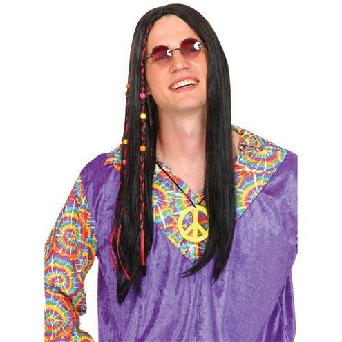 Wicked Costumes Hippie peace pruik Tim