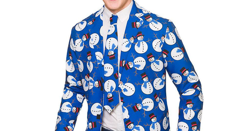 Wicked Costumes Kerst colbert jas Cool sneeuwpop