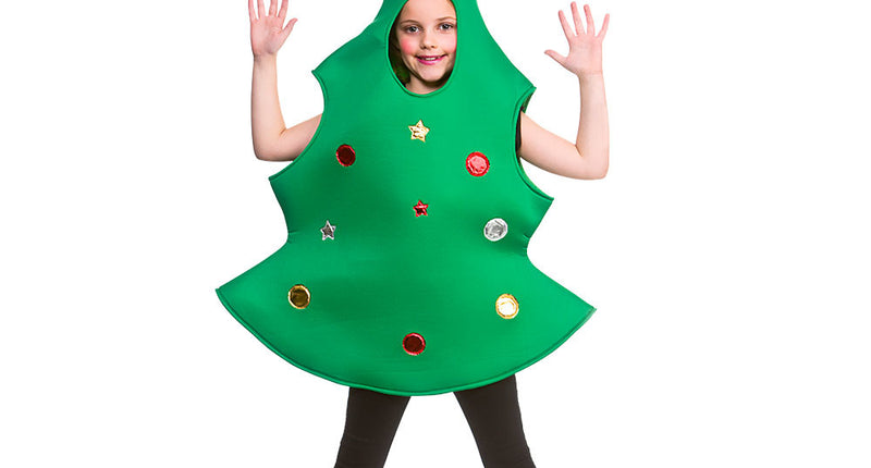 Wicked Costumes Kerstboom pak kinderen met ster
