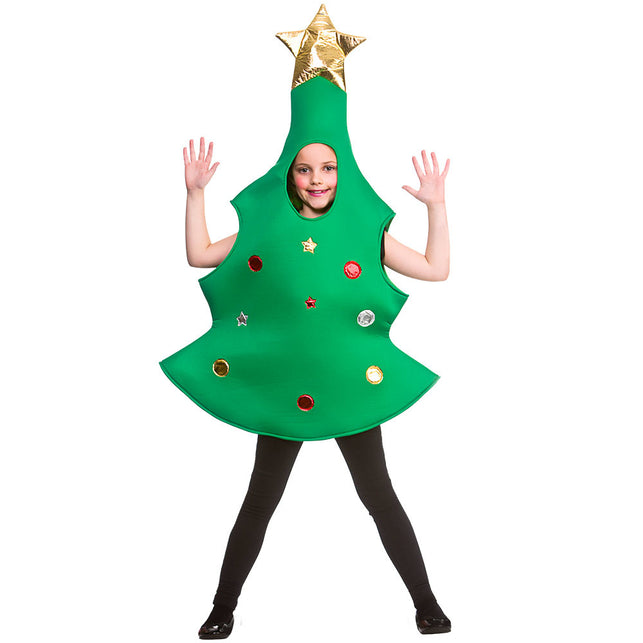 Wicked Costumes Kerstboom pak kinderen met ster