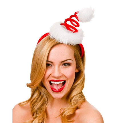 Wicked Costumes Kerstmuts diadeem spiraal