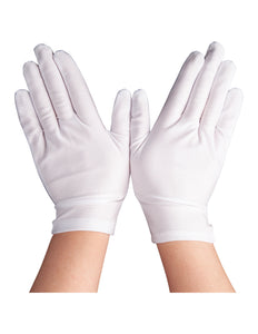 Wicked Costumes Korte dames handschoenen wit Lini