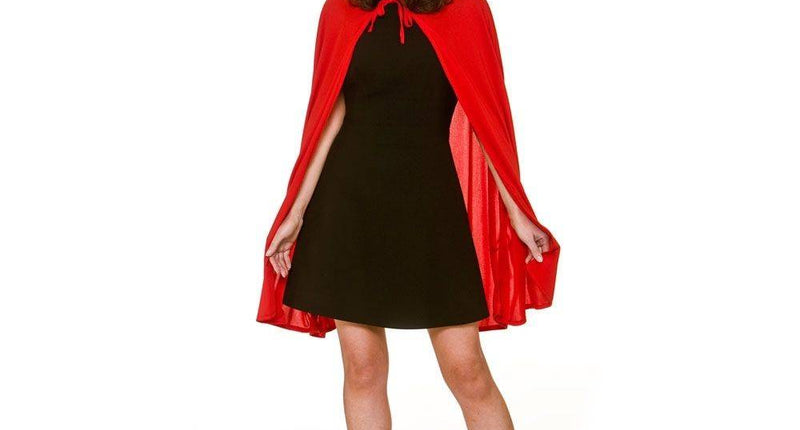 Wicked Costumes Lange rode cape met kap