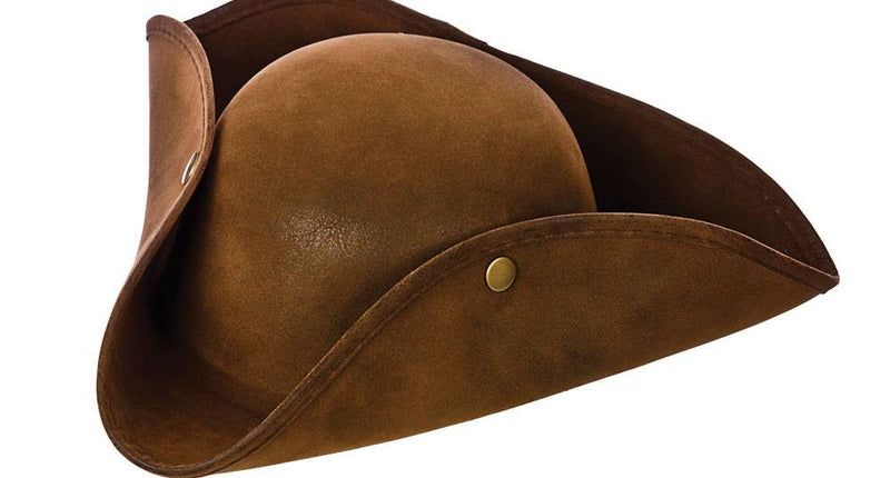 Wicked Costumes Luxe bruine suede piratenhoed