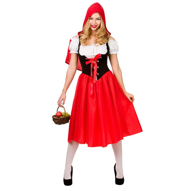 Wicked Costumes Luxe Roodkapje pakje voor dames