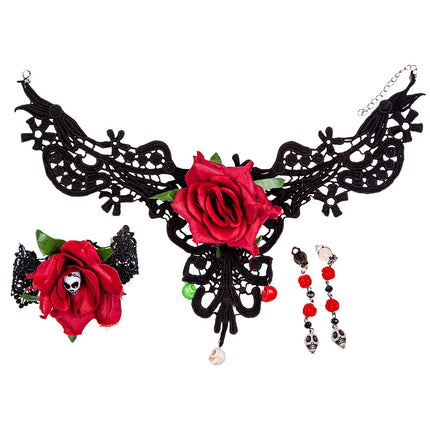 Wicked Costumes Mooie day of the death set 4 delig