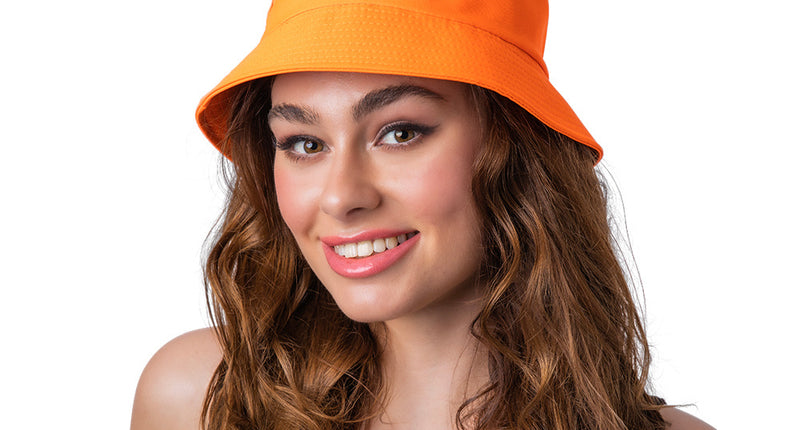 Wicked Costumes Neon oranje vissershoed