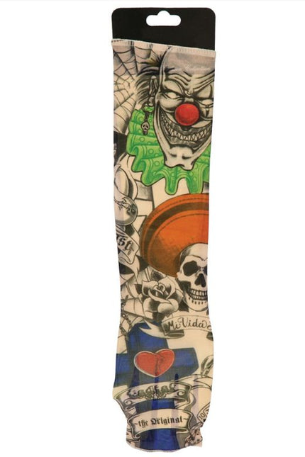 Wicked Costumes Nep tattoo mouwen