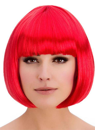 Wicked Costumes Pruik Diva boblijn rood
