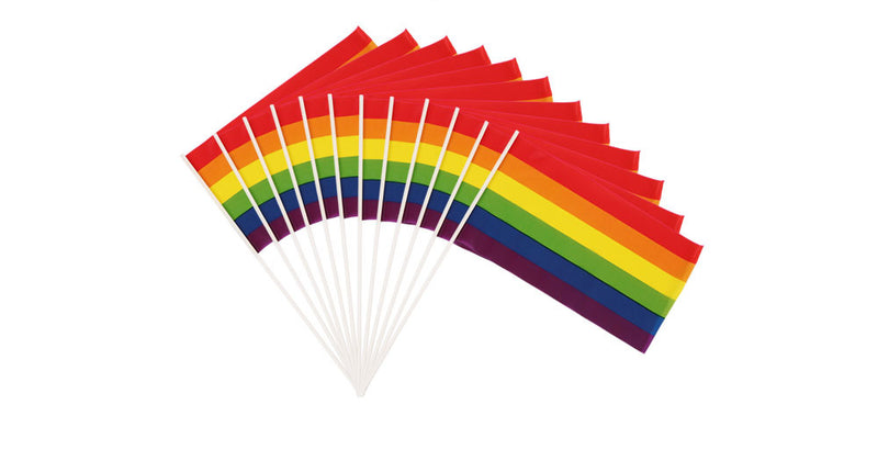 Wicked Costumes Regenboog hand vlag