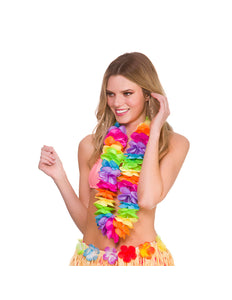 Wicked Costumes Regenboog Hawaii slinger satijn look