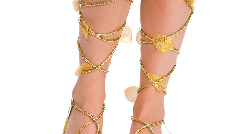 Wicked Costumes Romeinse sandalen met blaadjes