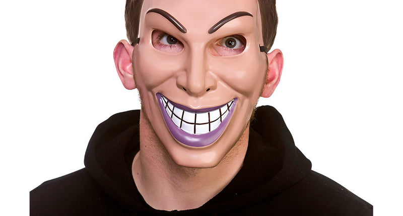 Wicked Costumes Rover masker met paarse lippen plastic