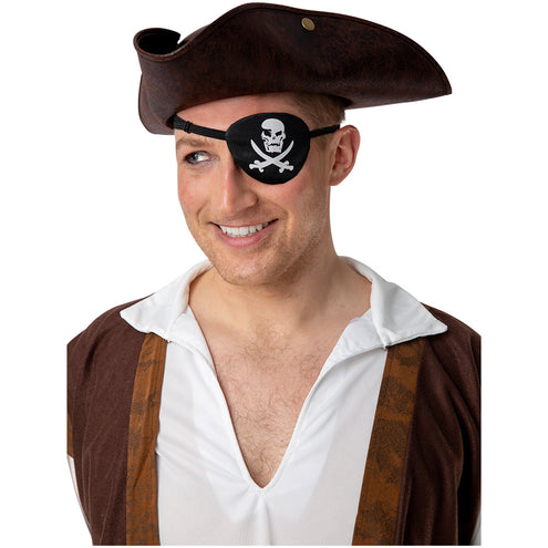 Wicked Costumes Satijnen piraten ooglapje Derk