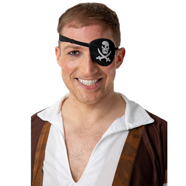 Wicked Costumes Satijnen piraten ooglapje Derk